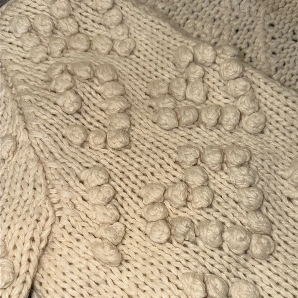 Chicwish Cream Textured Knit Cardigan - Picture 6 of 7